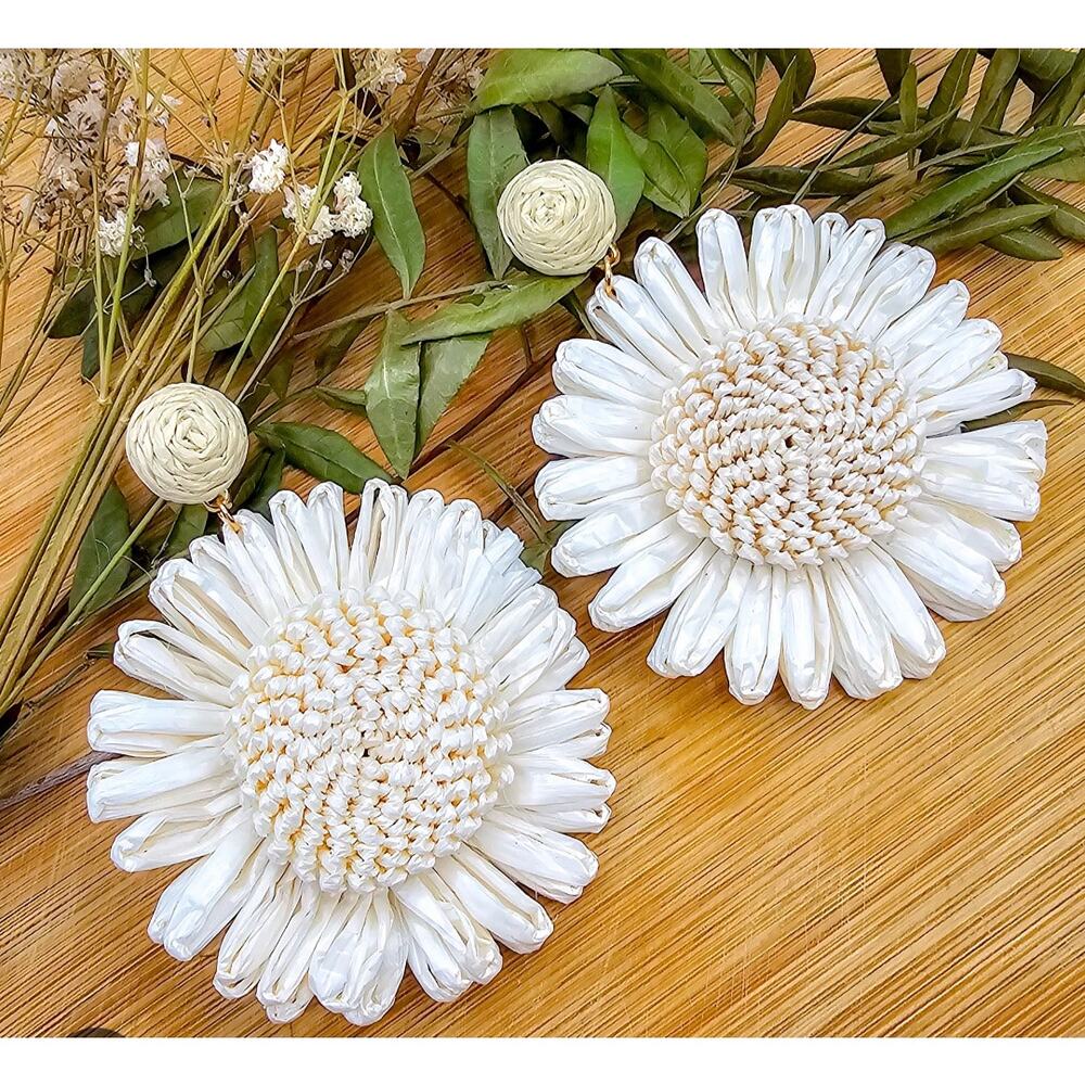 Tashan Boho Raffia Light Weight Beautiful Earrings